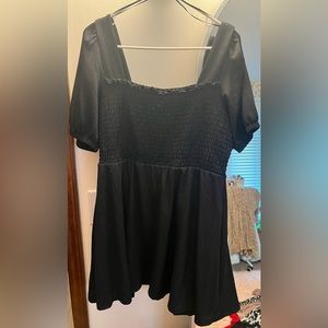 Dress, black, baby doll, L, Nine West, NWT